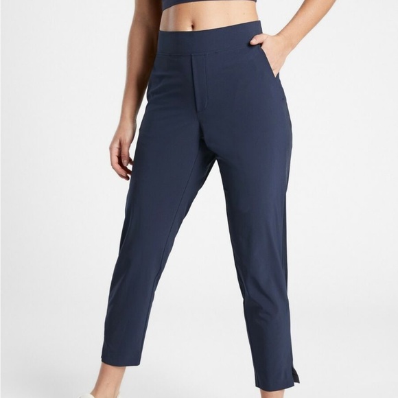 Athleta Pants - Athleta Blue Brooklyn Ankle Pants with Performance Fabric Tall